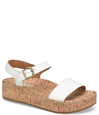 Born Sari Leather Cork Platform Sandals Product Image