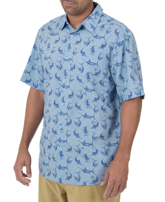 Guy Harvey Mens Short Sleeve Retro Billfish Fishing Shirt Product Image