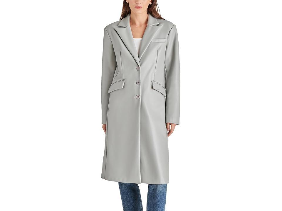 Steve Madden Gemini Coat (Light Grey) Women's Clothing Product Image