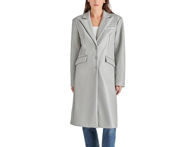 Steve Madden Gemini Coat (Light Grey) Women's Clothing Product Image