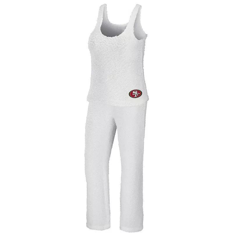 Womens WEAR by Erin Andrews Cream San Francisco 49ers Cozy Scoop Neck Tank Top & Pants Sleep Set Product Image