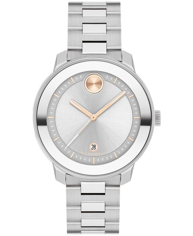 Movado Bold Womens Pink Quartz Analog Stainless Steel Bracelet Watch Product Image