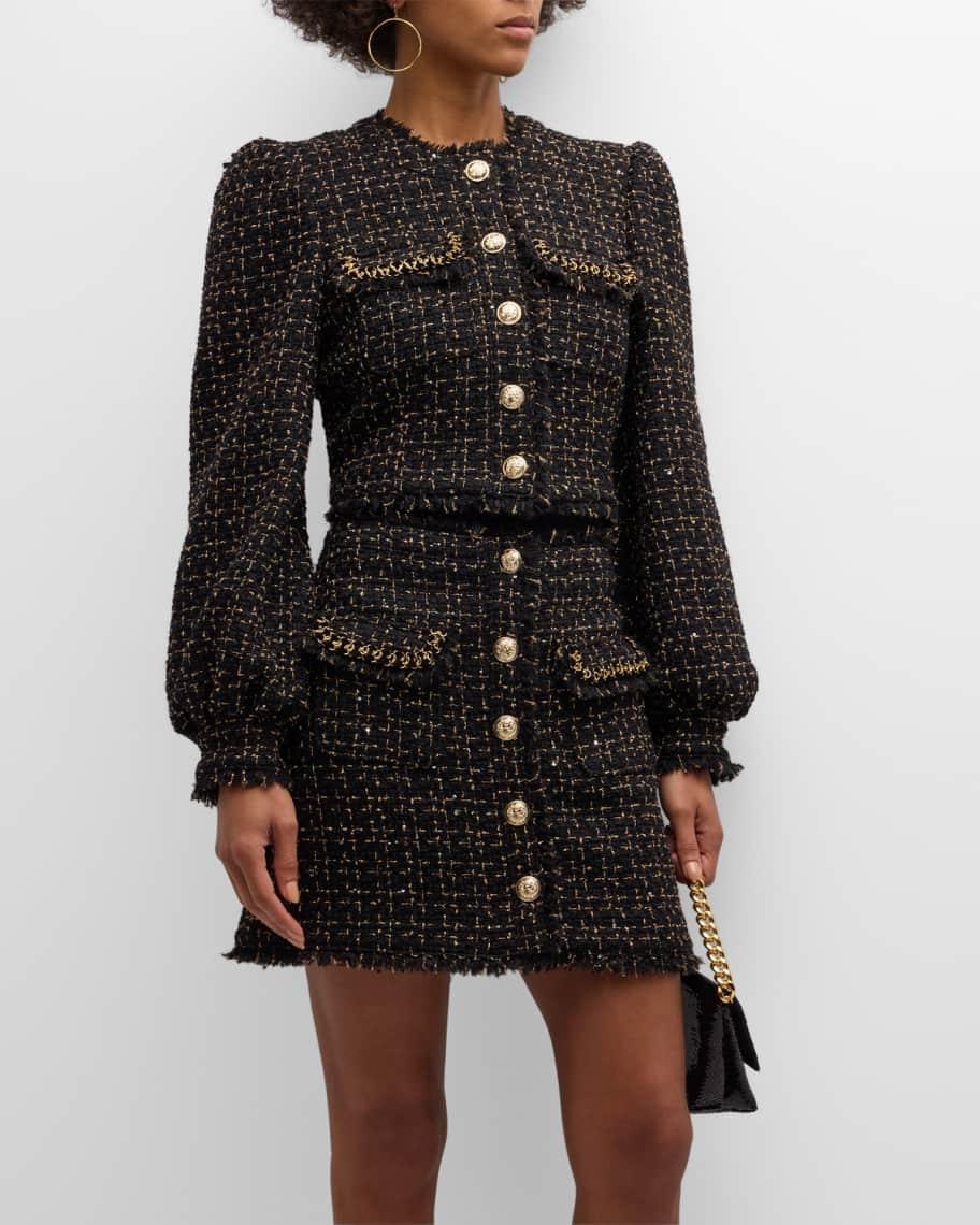 Bess Cropped Tweed Jacket Product Image