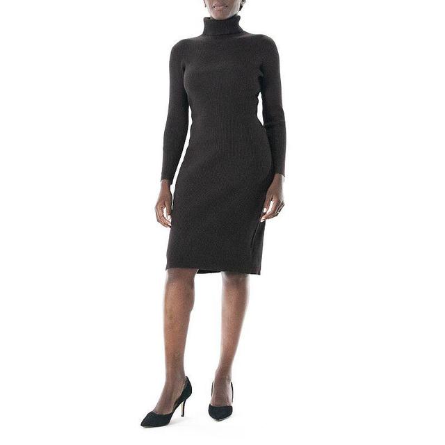 Womens Nina Leonard Midi Sheath Sweater Dress Product Image