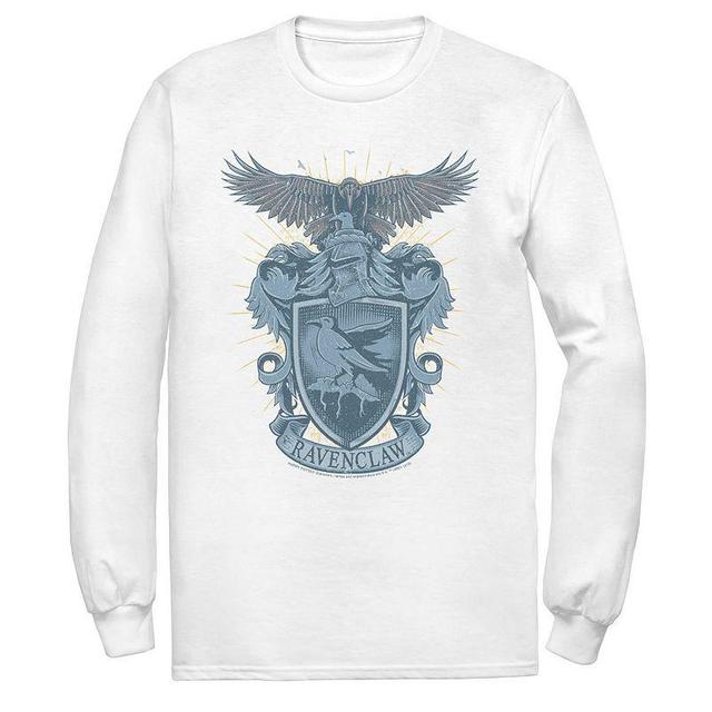 Mens Harry Potter Ravenclaw Detailed House Crest Long Sleeve Tee White Product Image