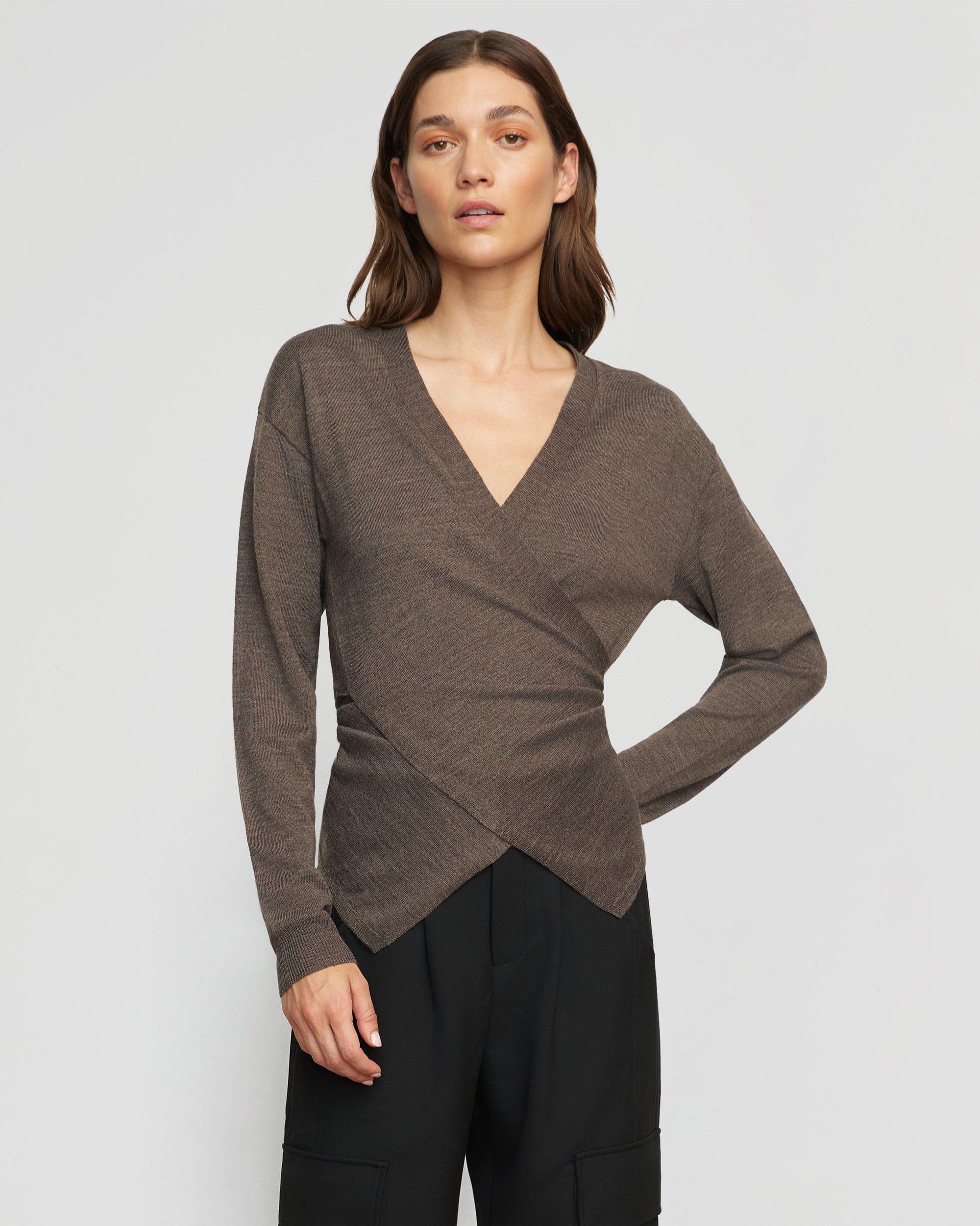 Tamar Wrap Knit Sweater Product Image