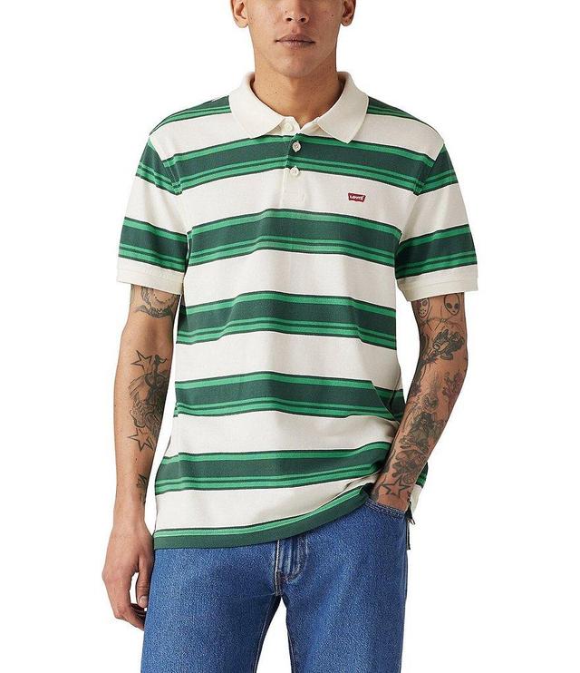 Levi's® Housemark Short Sleeve Striped Polo Shirt Product Image