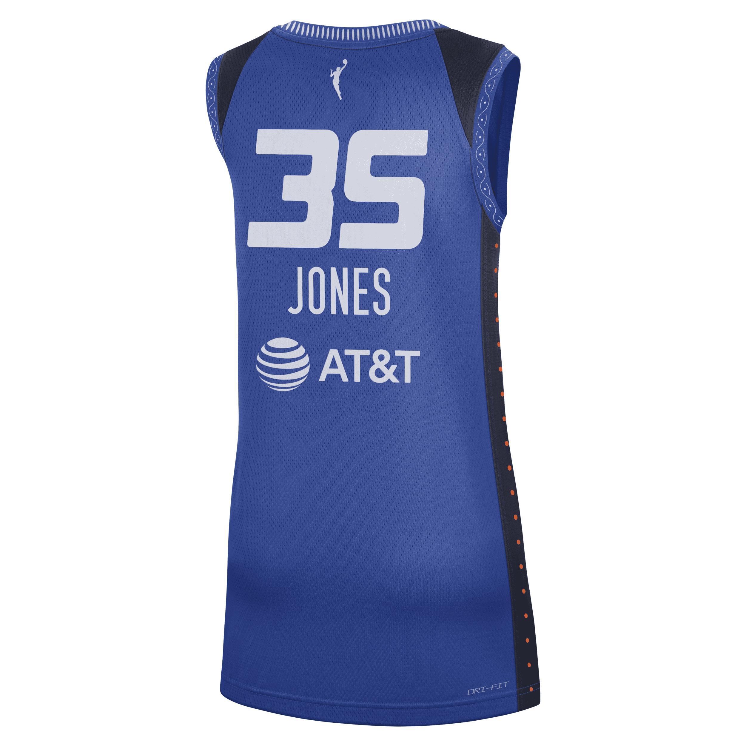 Womens Nike Jonquel Jones Blue Connecticut Sun Rebel Edition Jersey - Blue Product Image