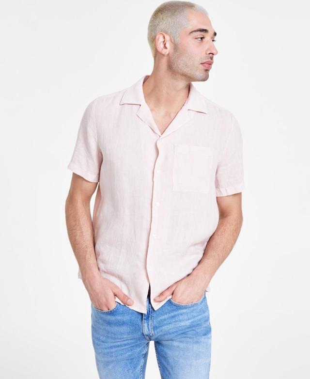 Hugo by Hugo Boss Mens Relaxed-Fit Button-Up Shirt - Lt Past Product Image