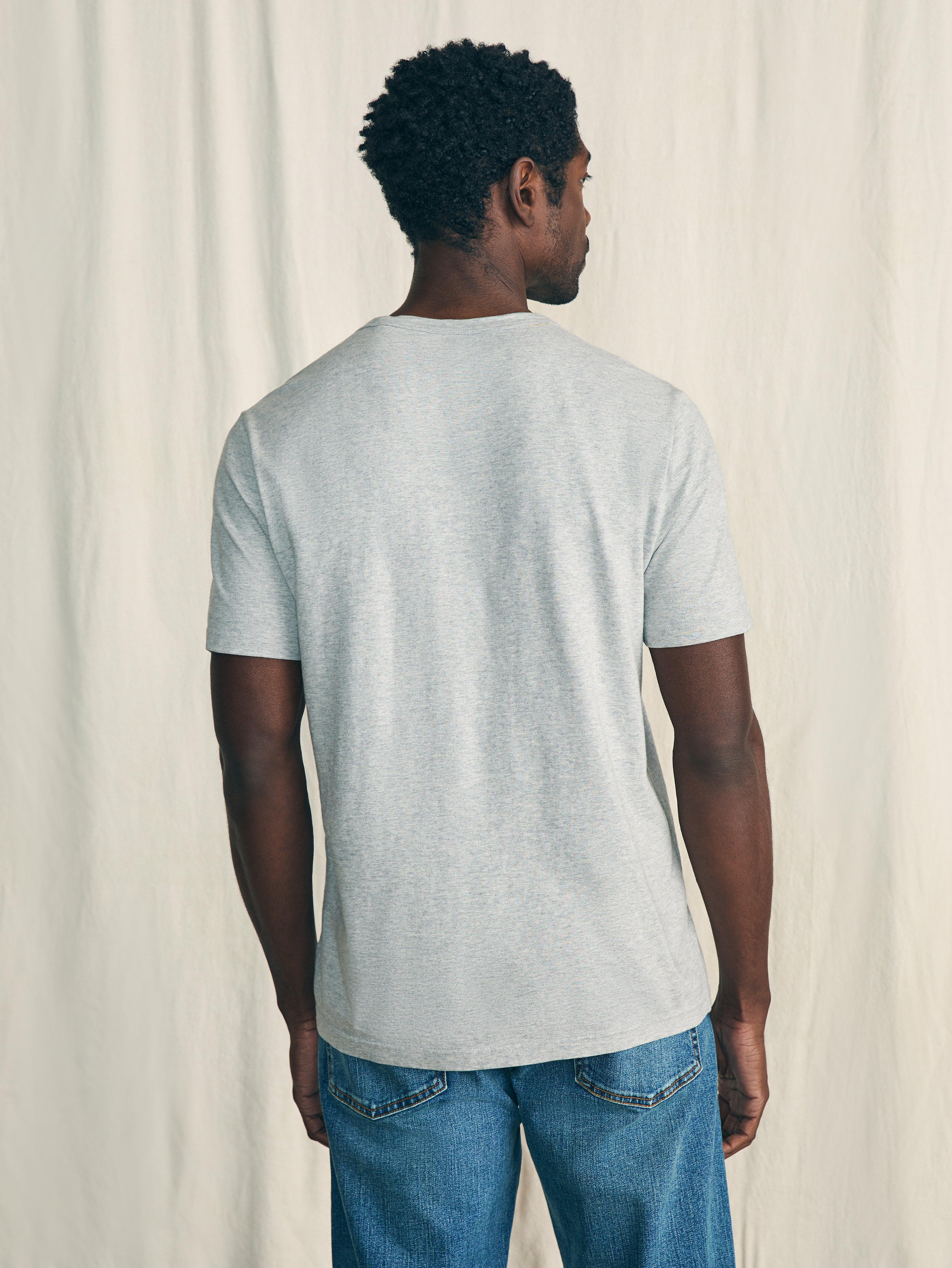 Sunwashed Pocket Tee - Heather Grey Male Product Image