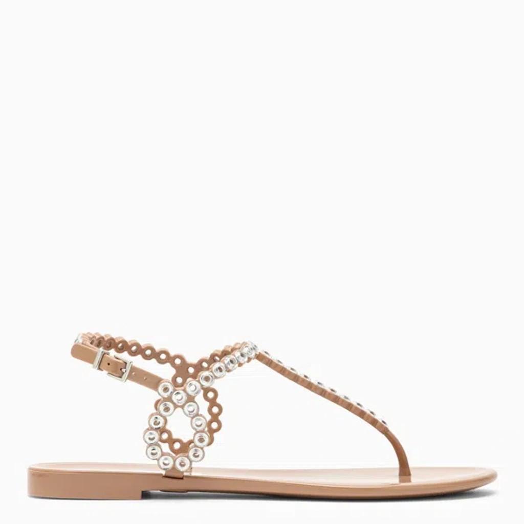 Almost Bare Crystal Jelly Slingback Sandals In Pink product image