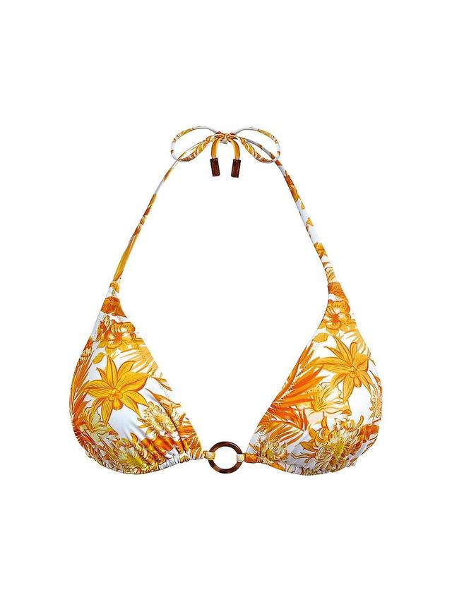 Womens Tahiti Floral Triangle Bikini Top Product Image