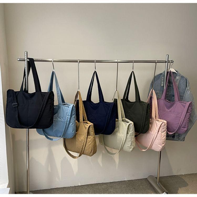 Plain Crossbody Tote Bag Product Image