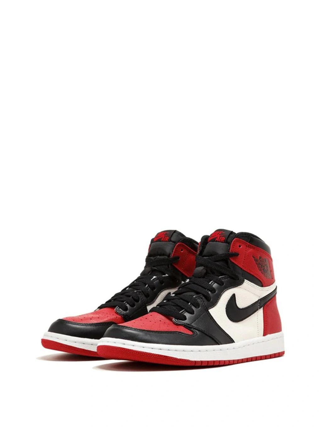 JORDAN 1 Retro High Bred Toe In White/black/red Product Image