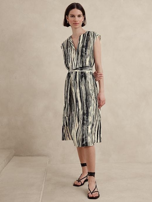 Silky Crepe Midi Dress Product Image