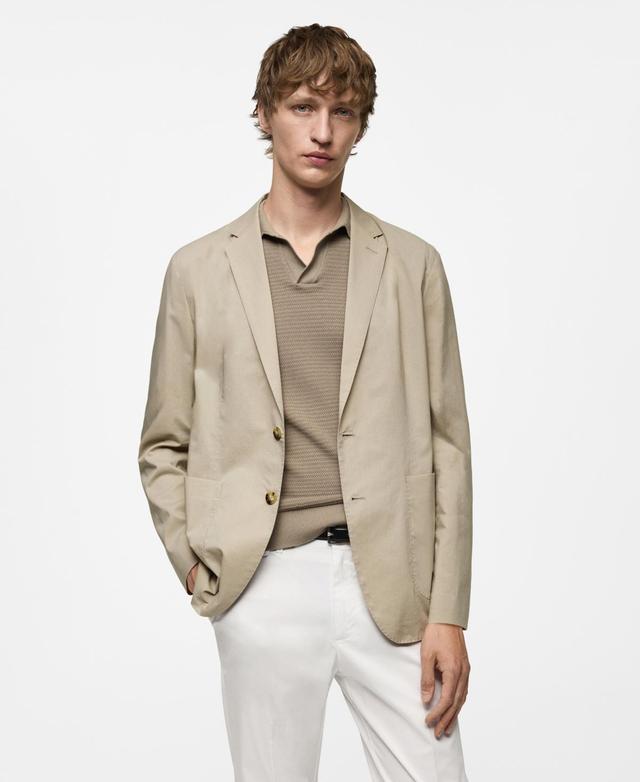 Mango Mens Lightweight Cotton Jacket Product Image