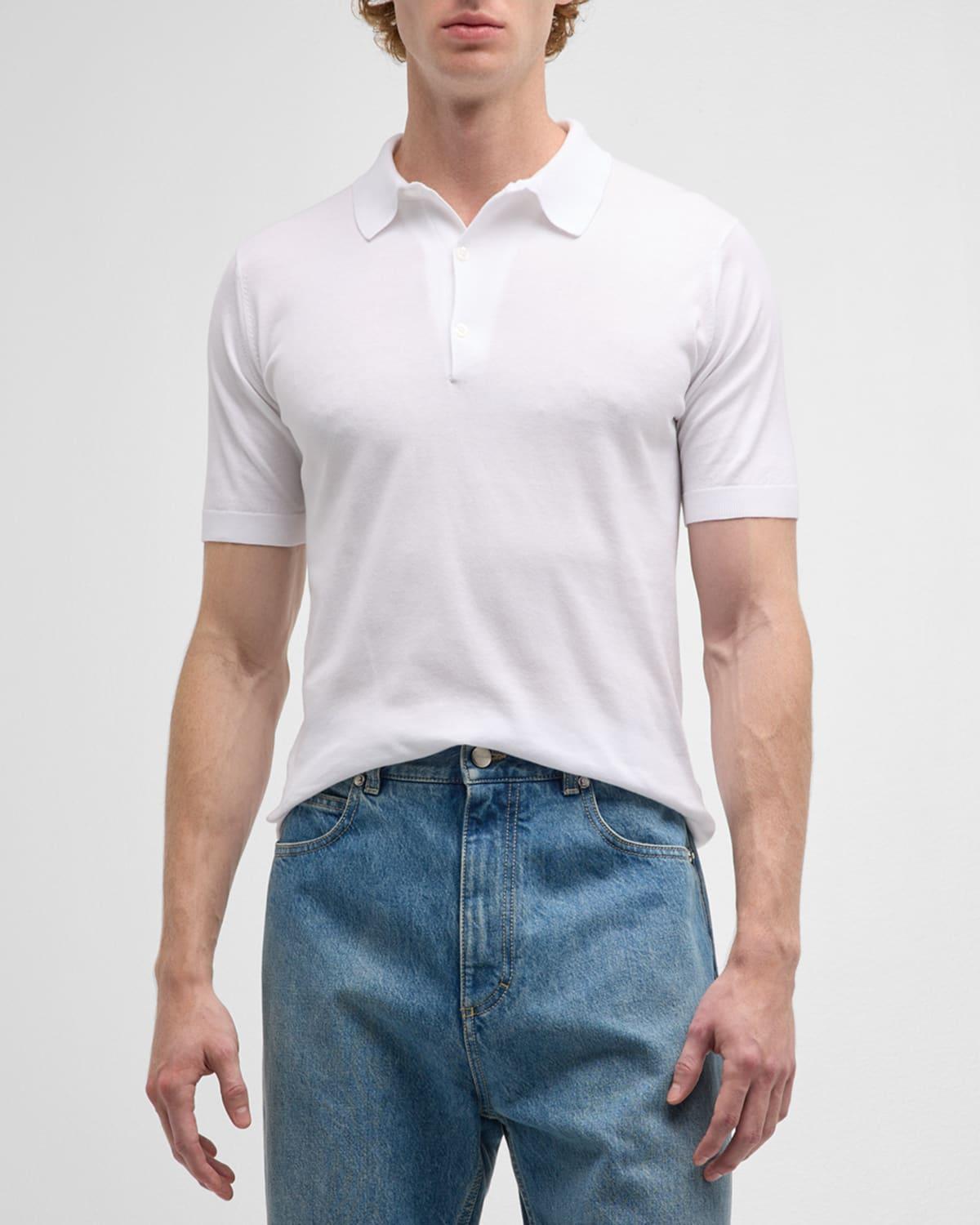 Mens Adrian Cotton Polo Shirt Product Image