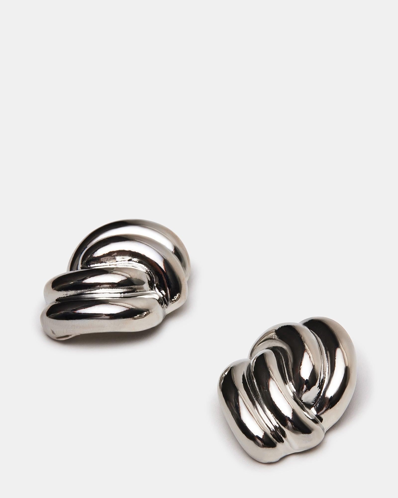 KNOT EARRINGS SILVER Female Product Image