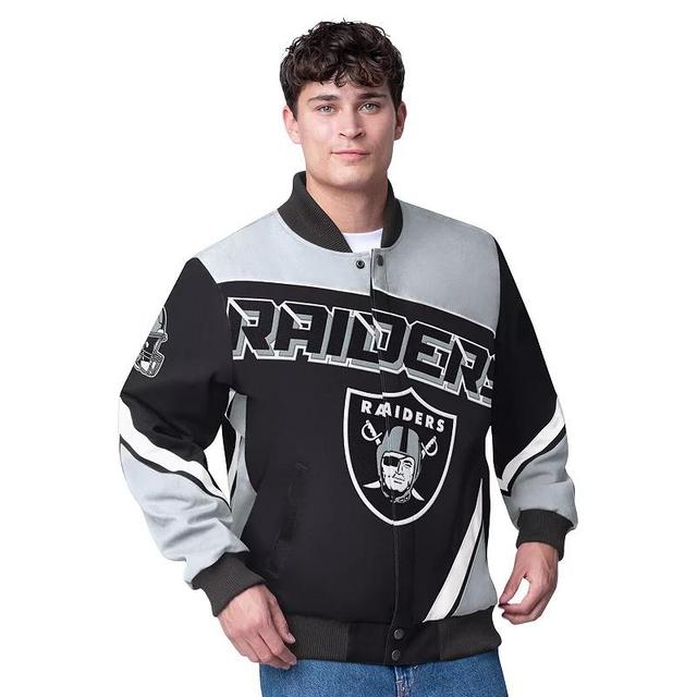 Mens G-III Extreme Black Las Vegas Raiders Maximum Racing Full-Zip Jacket Product Image