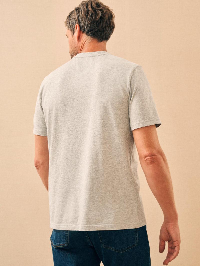 Sunwashed V-Neck Tee - Heather Grey Product Image