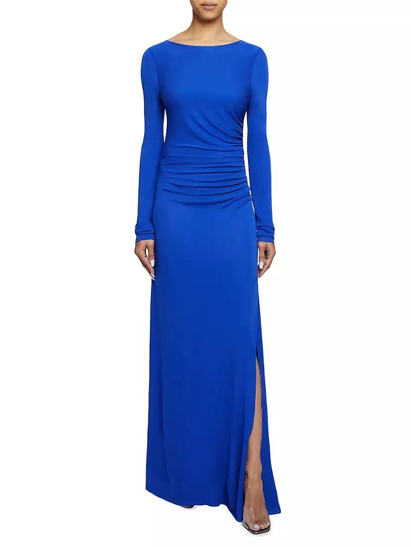 Ruched Jersey Maxi Dress Product Image