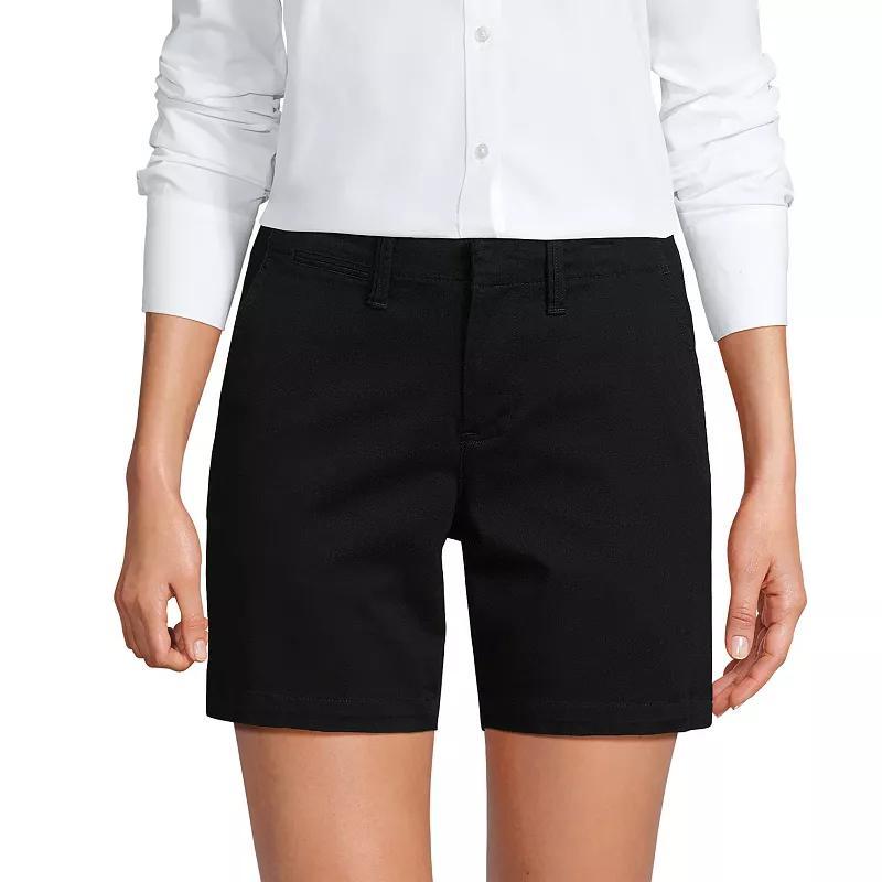 Womens Lands End Classic 7-in. Chino Shorts Product Image