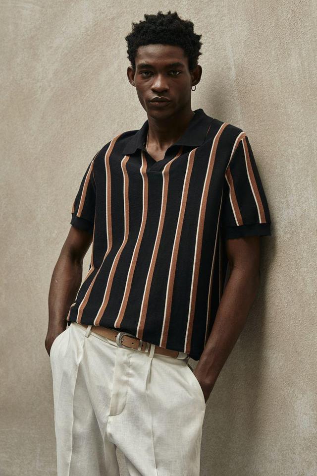 Regular Fit Fine-knit Polo Shirt Product Image