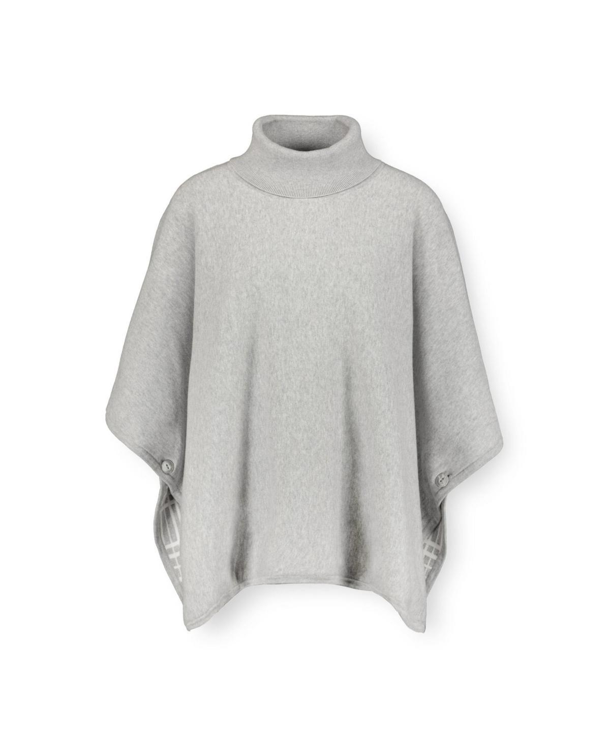 Hope & Henry Womens Organic Cotton Turtleneck Sweater Cape Product Image