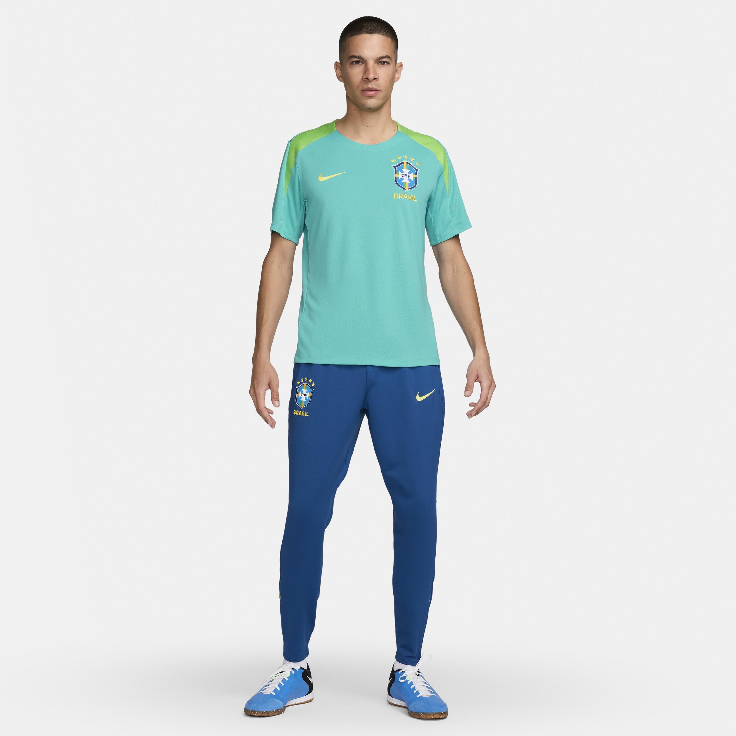 Brazil Strike Nike Men's Dri-FIT Soccer Short-Sleeve Knit Top Product Image