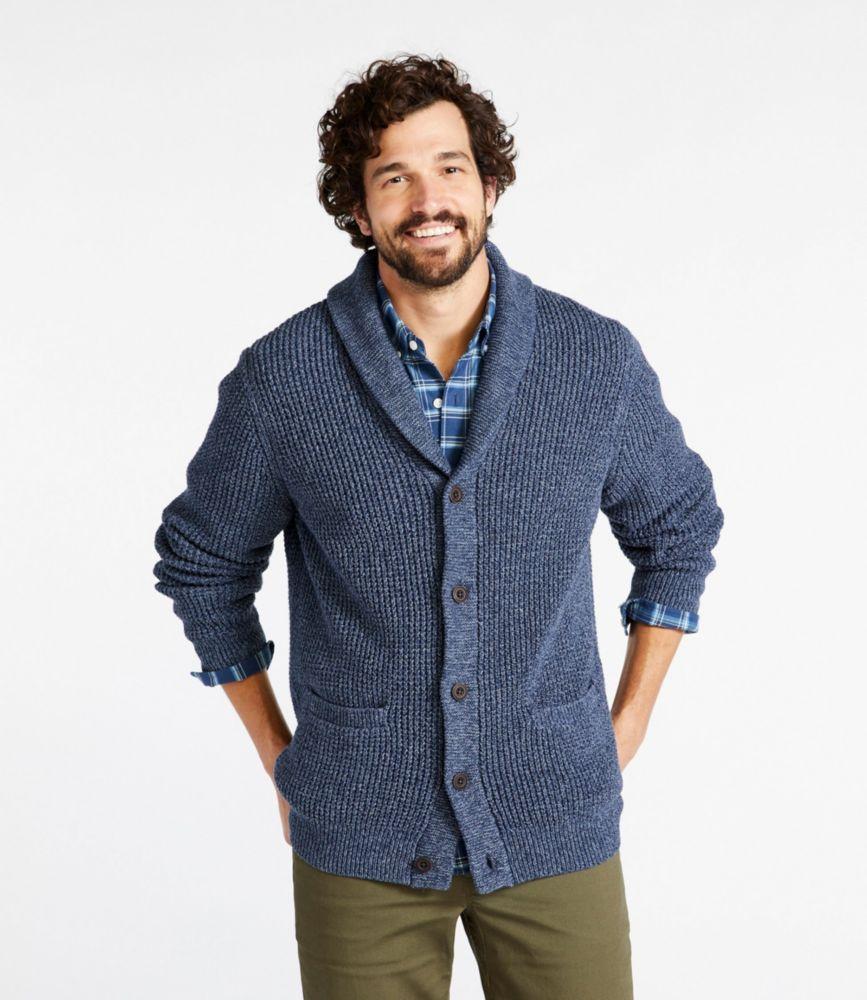 
                            Men's Organic Cotton Waffle Sweater, Cardigan
                         Product Image