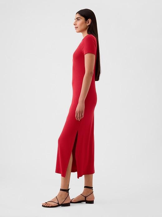 Modern Rib Maxi T-Shirt Dress Product Image