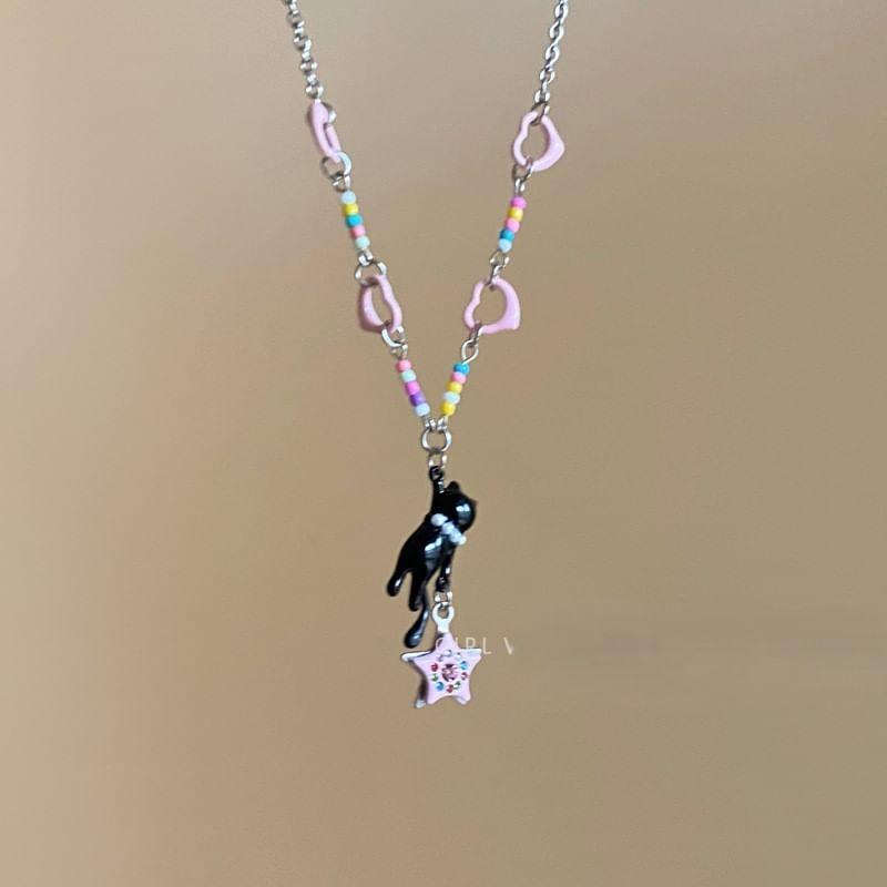 Cartoon Pendant Beaded Necklace Product Image