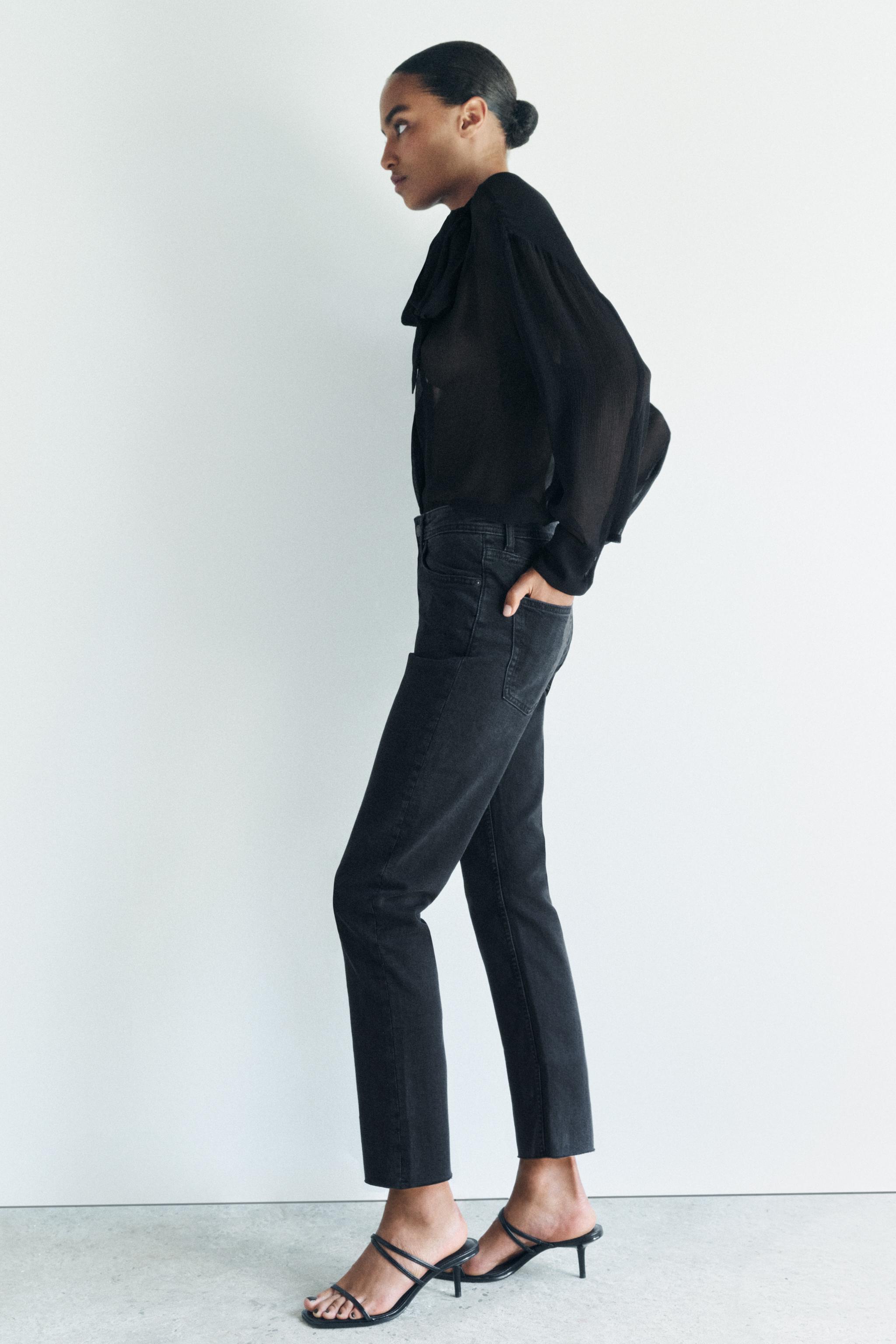 RELAXED MID WAIST JEANS ZW COLLECTION Product Image