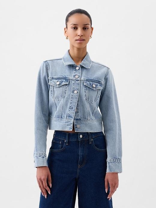 Cropped Icon Denim Jacket product image