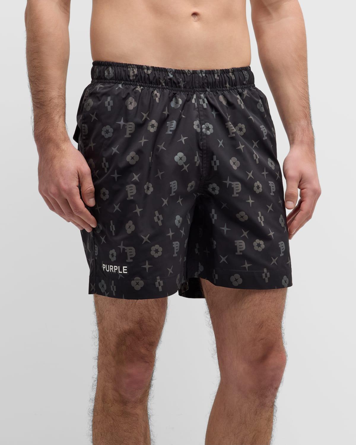 Mens Tonal Icon-Print Shorts Product Image