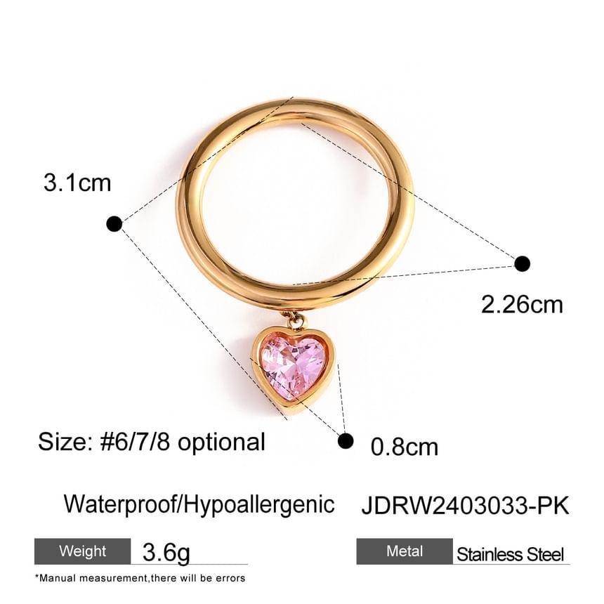 Heart CZ Ring Product Image