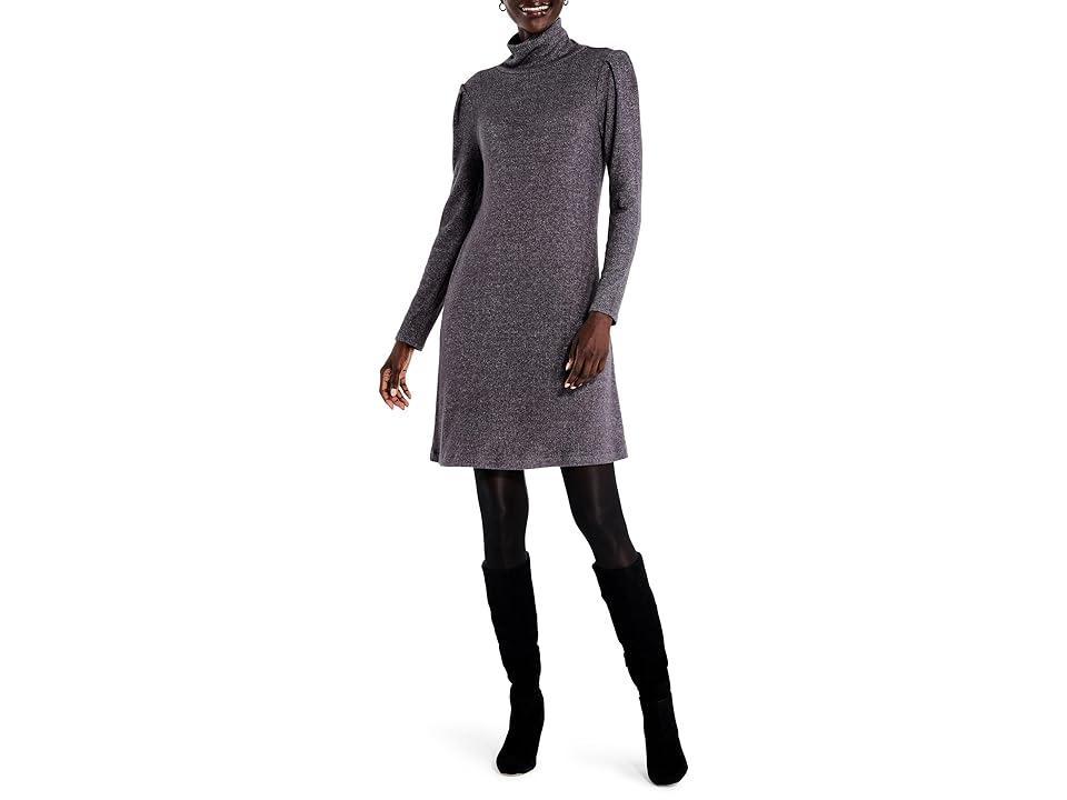 NIC+ZOE Cozy Turtleneck Long Sleeve Sweater Dress Product Image