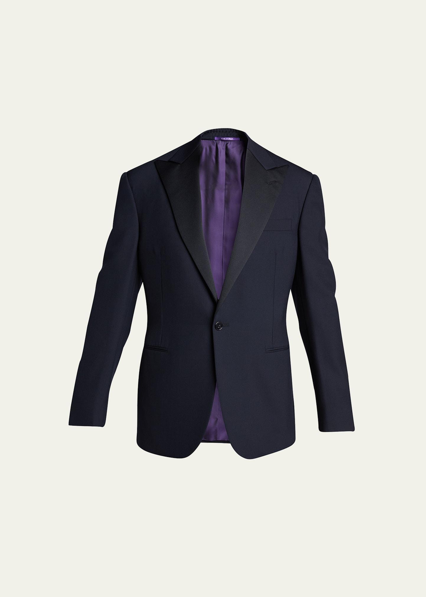 Mens Barathea Solid Wool Tuxedo Product Image