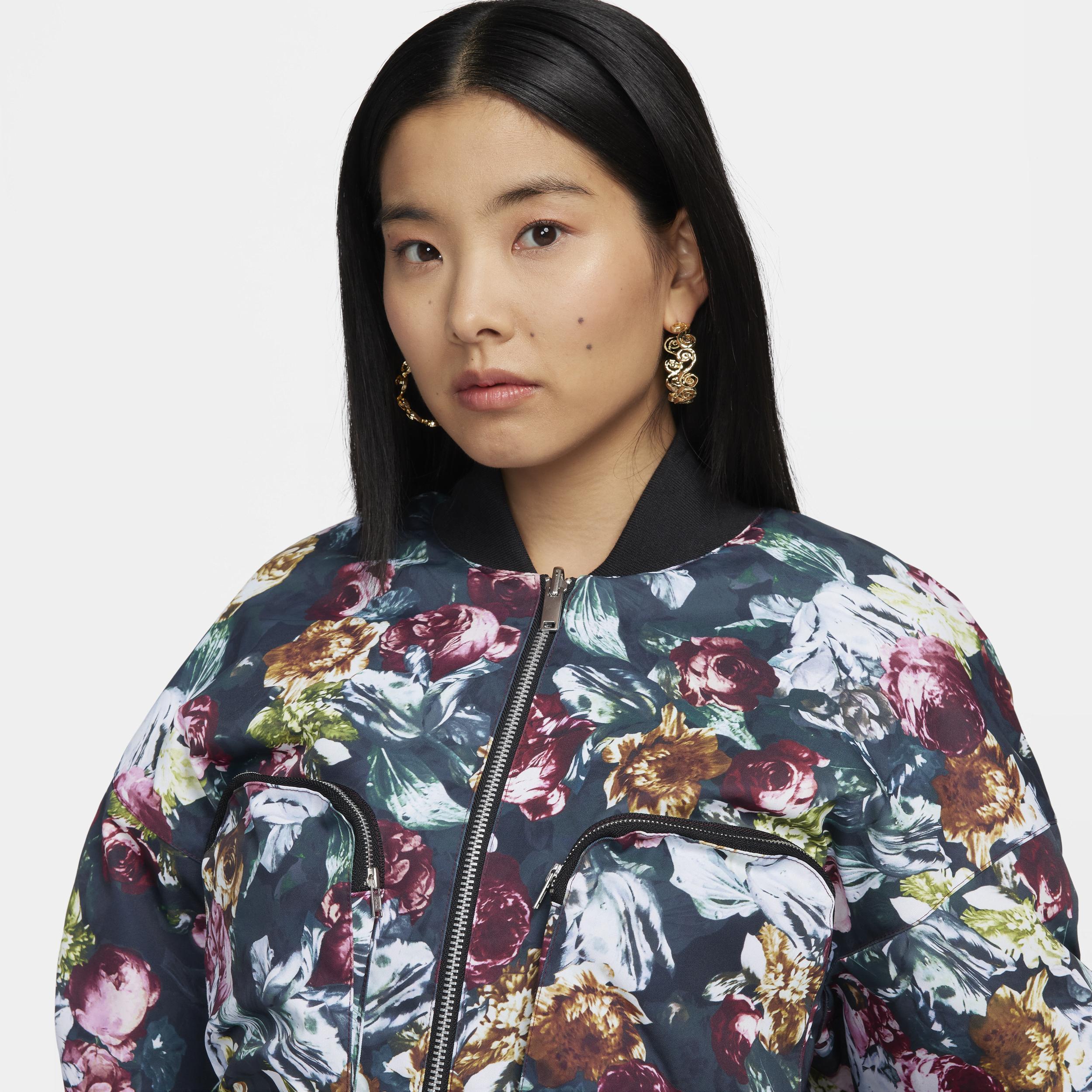 Women's Nike Sportswear Tech Pack Therma-FIT Oversized Reversible Floral Bomber Jacket Product Image