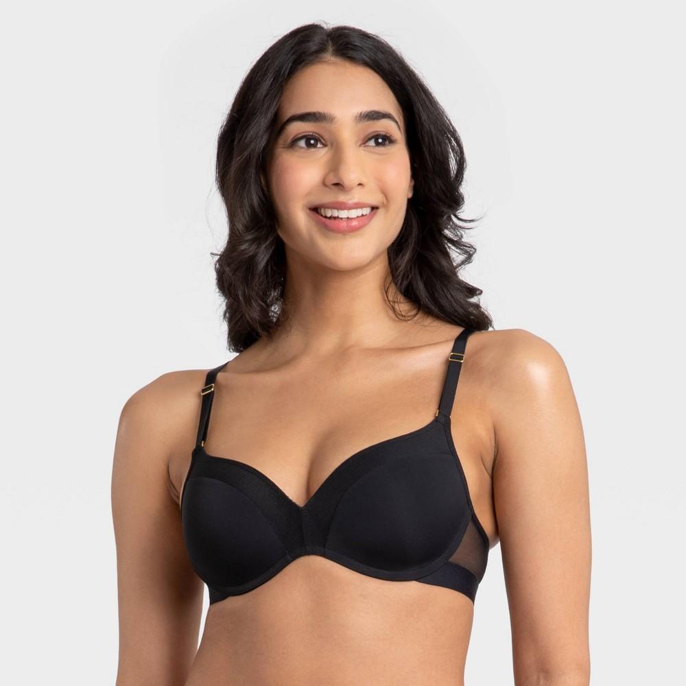 All.You.LIVELY Womens No Wire Push-Up Bra - Jet Black 38B Product Image