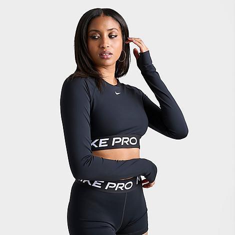 Women's Nike Pro Dri-FIT Cropped Long-Sleeve Top Product Image