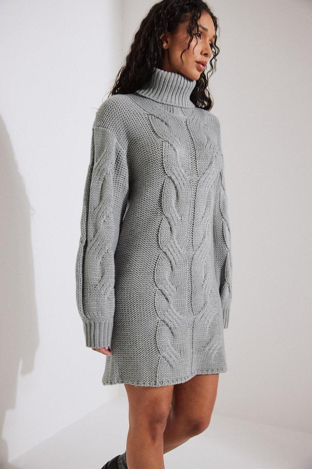 Cable Knit Mini Dress Product Image