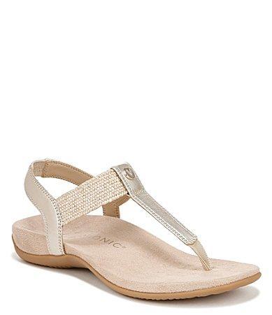 Vionic Brea Leather Thong Sandals Product Image