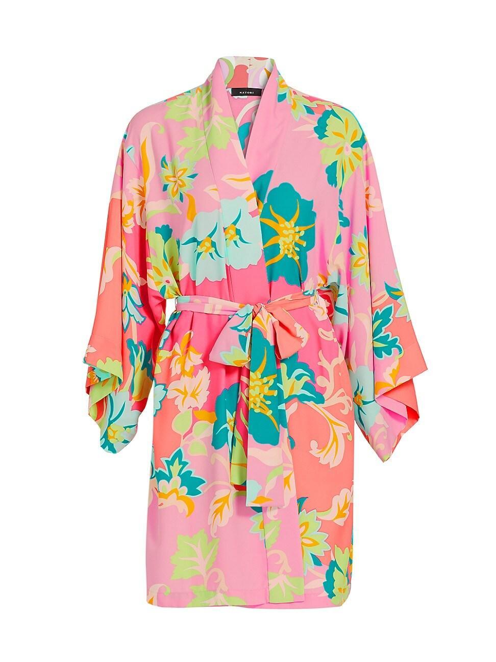 Natori Marbella 36 Wrap Green) Women's Robe Product Image