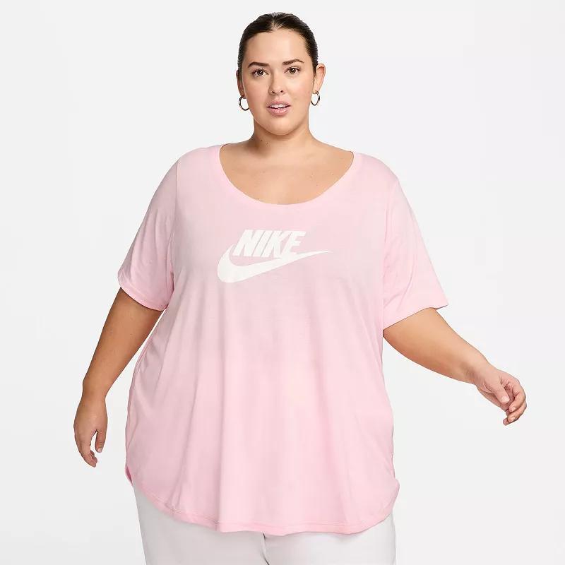 Plus Size Nike Essential Futura Tunic, Womens Green Product Image