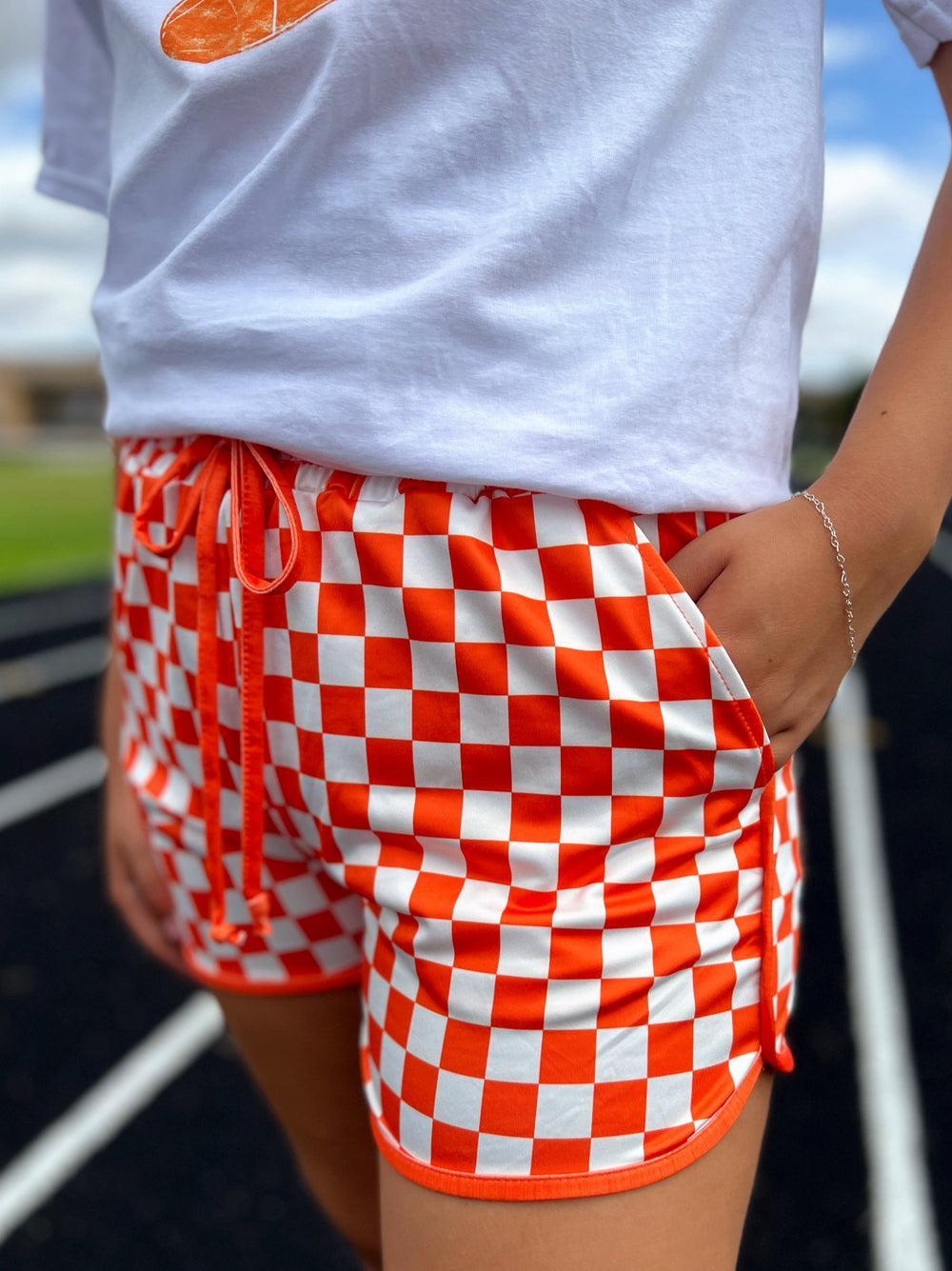 PLUS Sterling Kreek Orange Pep Rally Shorts Product Image