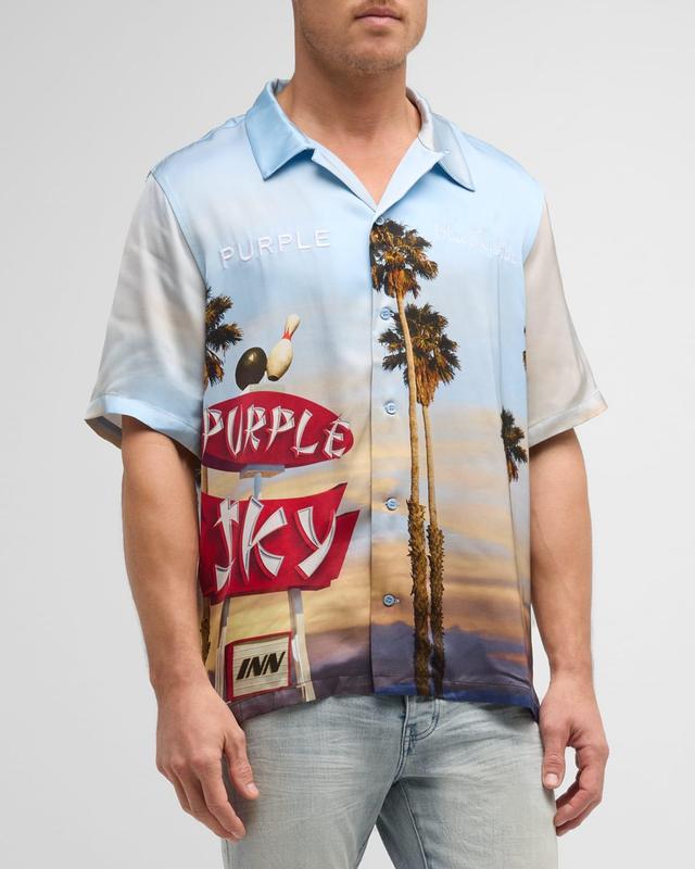 x Blue Sky Mens Printed Camp Shirt Product Image