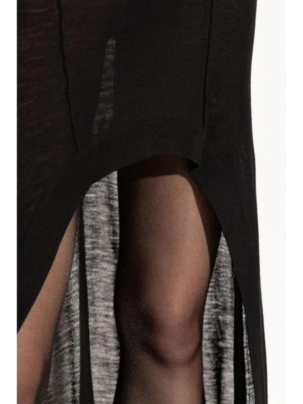 SAINT LAURENT Asymmetric-design Dress In Black Product Image