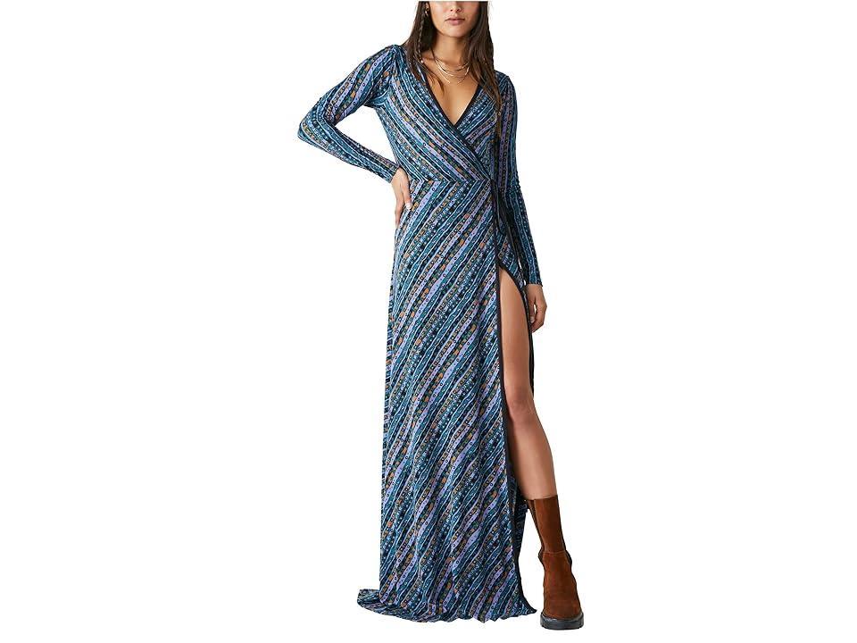 Free People Phoebe Maxi (Dark Combo) Women's Dress Product Image