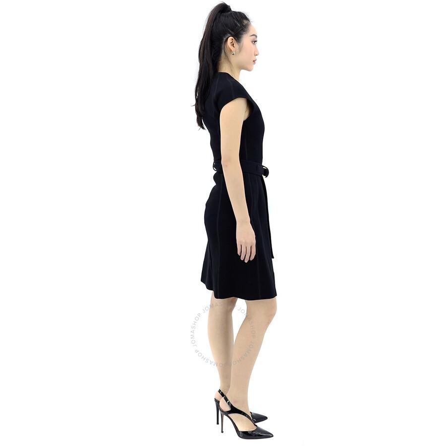 BURBERRY Dulsie D-ring Bonded Jersey Dress In Black Product Image